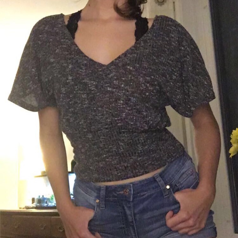 Grey woman fitted shirt
